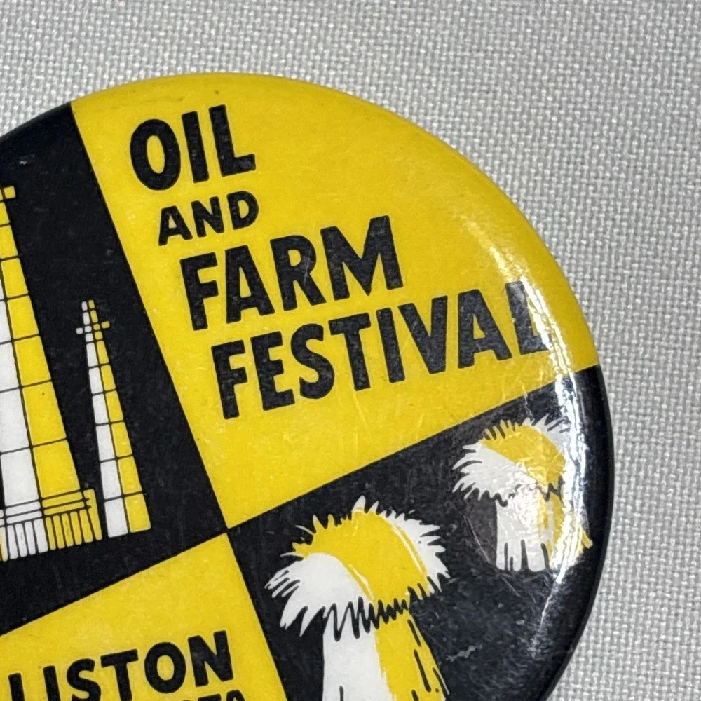 VTG. Oil And Farm Festival WILLISTON NORTH DAKOTA Sept 24-25 1954 Pin